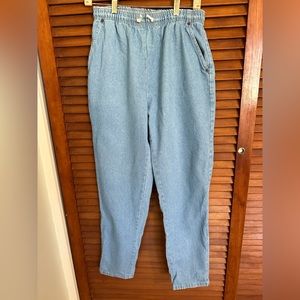 Vintage 90s made in USA elastic waist high waist jeans size Medium